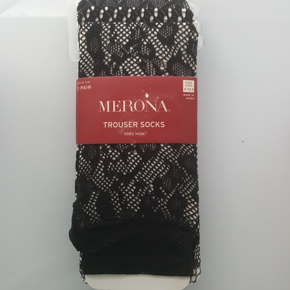 08:08 - Merona Fishnet/Lace Trouser Socks